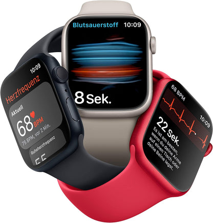 Apple Watch SE (2. Generation) (GPS, 40 mm) Smartwatch - Aluminiumgehäuse Polarstern, Sport Armband Polarstern - Regular. Fitness-und Schlaftracker, Unfallerkennung, Herzfrequenzmesser, Wasserschutz