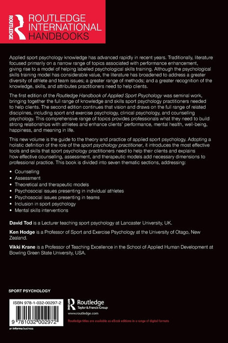 Routledge Handbook of Applied Sport Psychology
