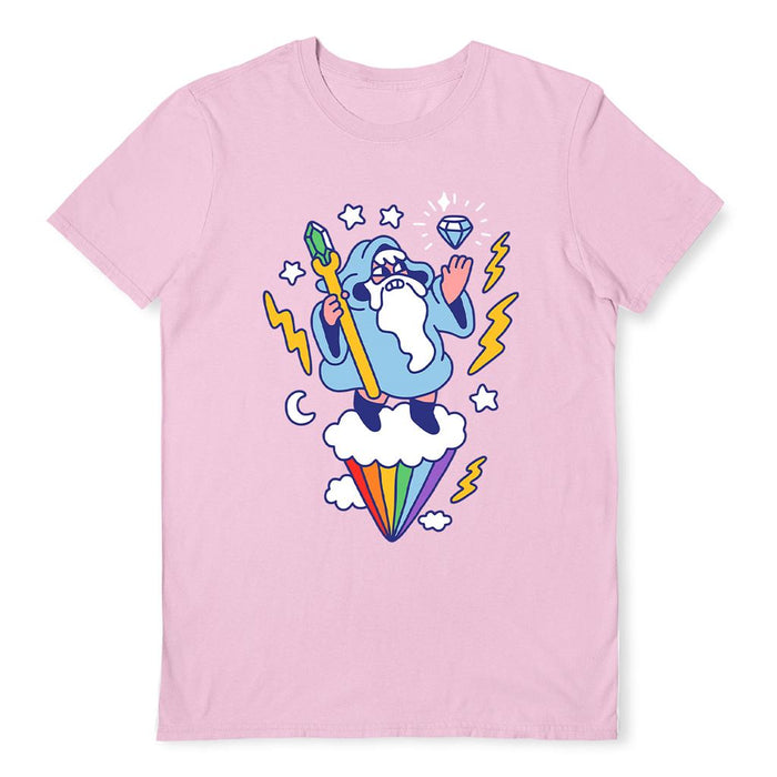 OBINSUN (WIZARD IN THE SKY) LIGHT PINK UNISEX T-SHIRT
