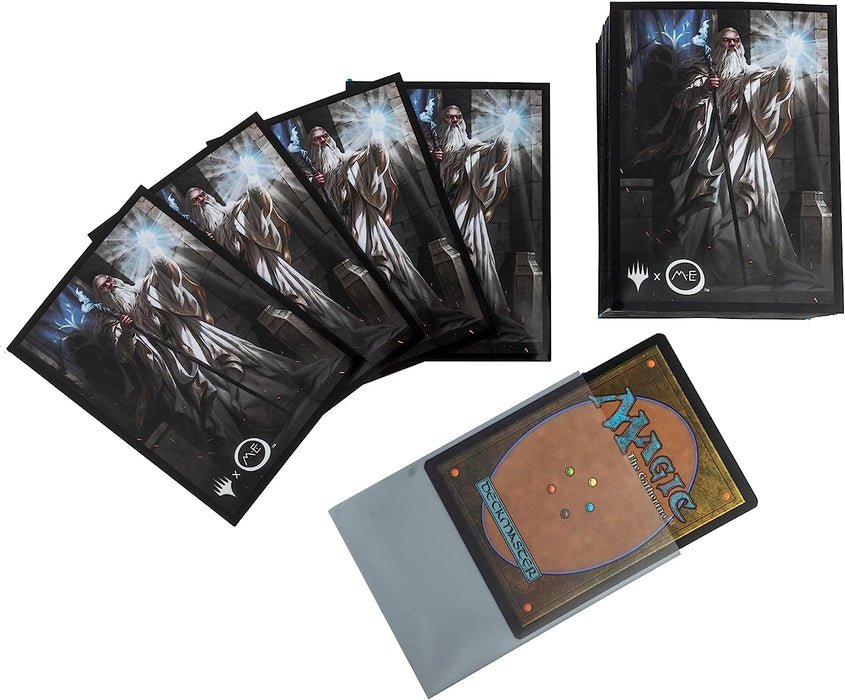 Ultra Pro - The Lord of The Rings: Tales of Middle-Earth 100ct Deck Protector Sleeves - Ft. Gandalf for Magic: The Gathering - Glare-Free Matte Finish & ChromaFusion Technology for Card Protection