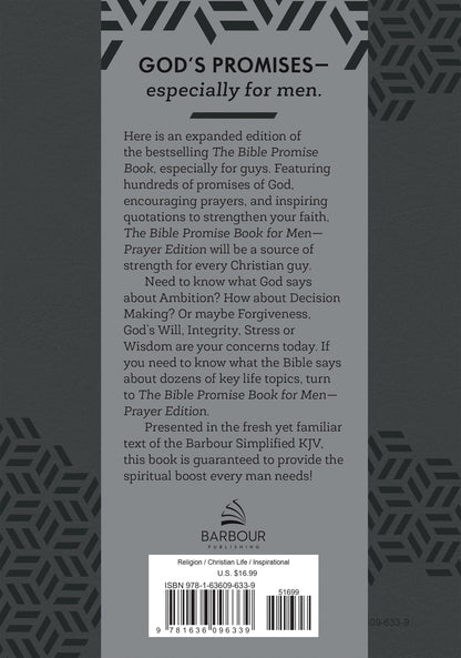 The Bible Promise Book for Men--Barbour Skjv Prayer Edition