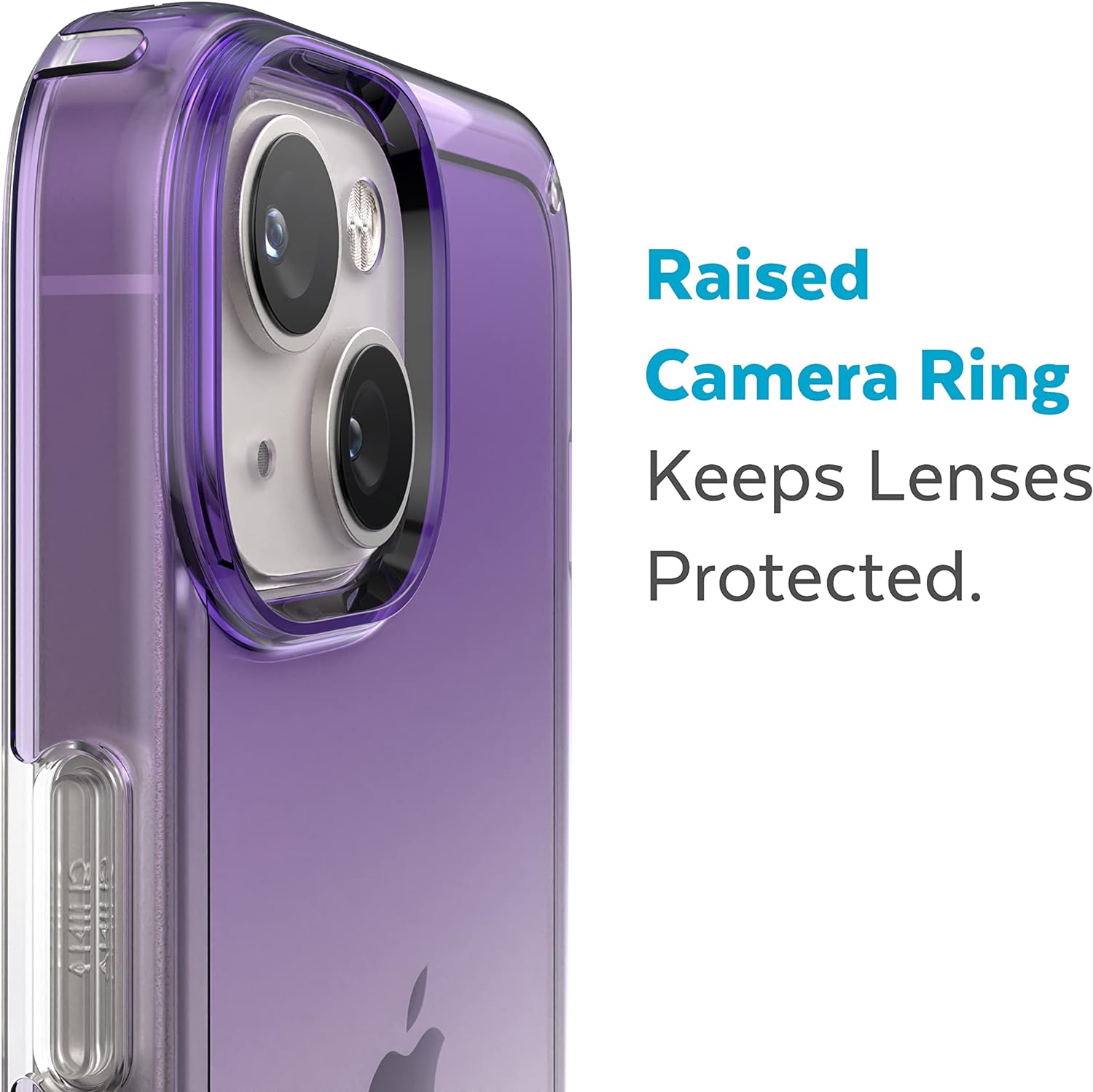 Speck Products Gemshell Ombre Case fits iPhone 14 Plus 6.7" Model, Amethyst Purple Fade/Clear PURPLE /CLEAR