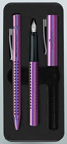 FABER-CASTELL Schreibset Grip Edition Glam violet