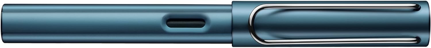 Lamy AL-Star Lightweight Fountain Pen Made of Robust Aluminium with Ergonomic Handle and Polished Steel Nib - Includes Ink C Nib M petrol