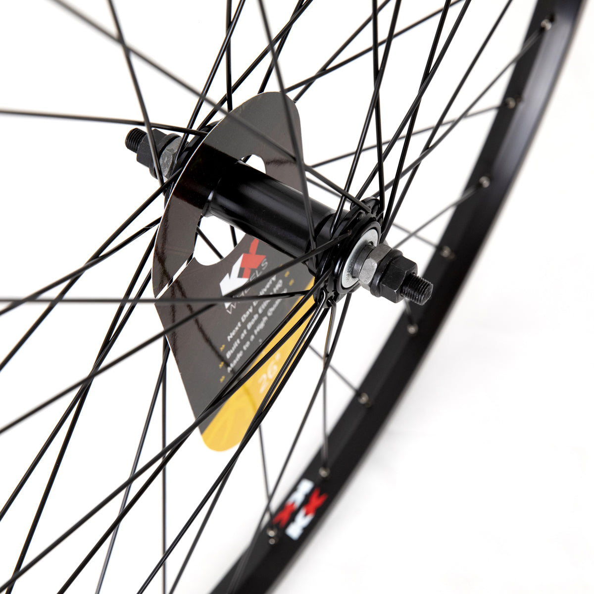 KX MTB 26" Singlewall Solid Axle Wheel Rim Brake (Front) - Silver