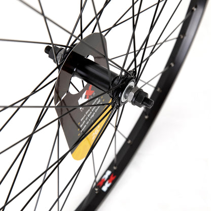 KX MTB 26" Singlewall Solid Axle Wheel Rim Brake (Front) - Silver