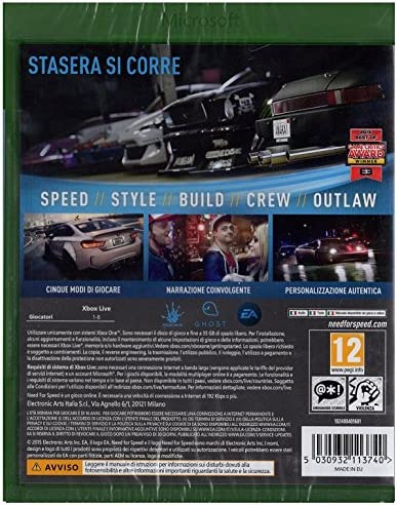 Gioco Xone Need for Speed