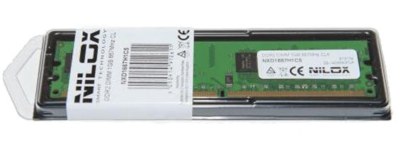 Nilox 1 GB PC2 – 5300 DDR2 Memory (PC/server, 240-pin DIMM, 1 x 1 GB, Green)