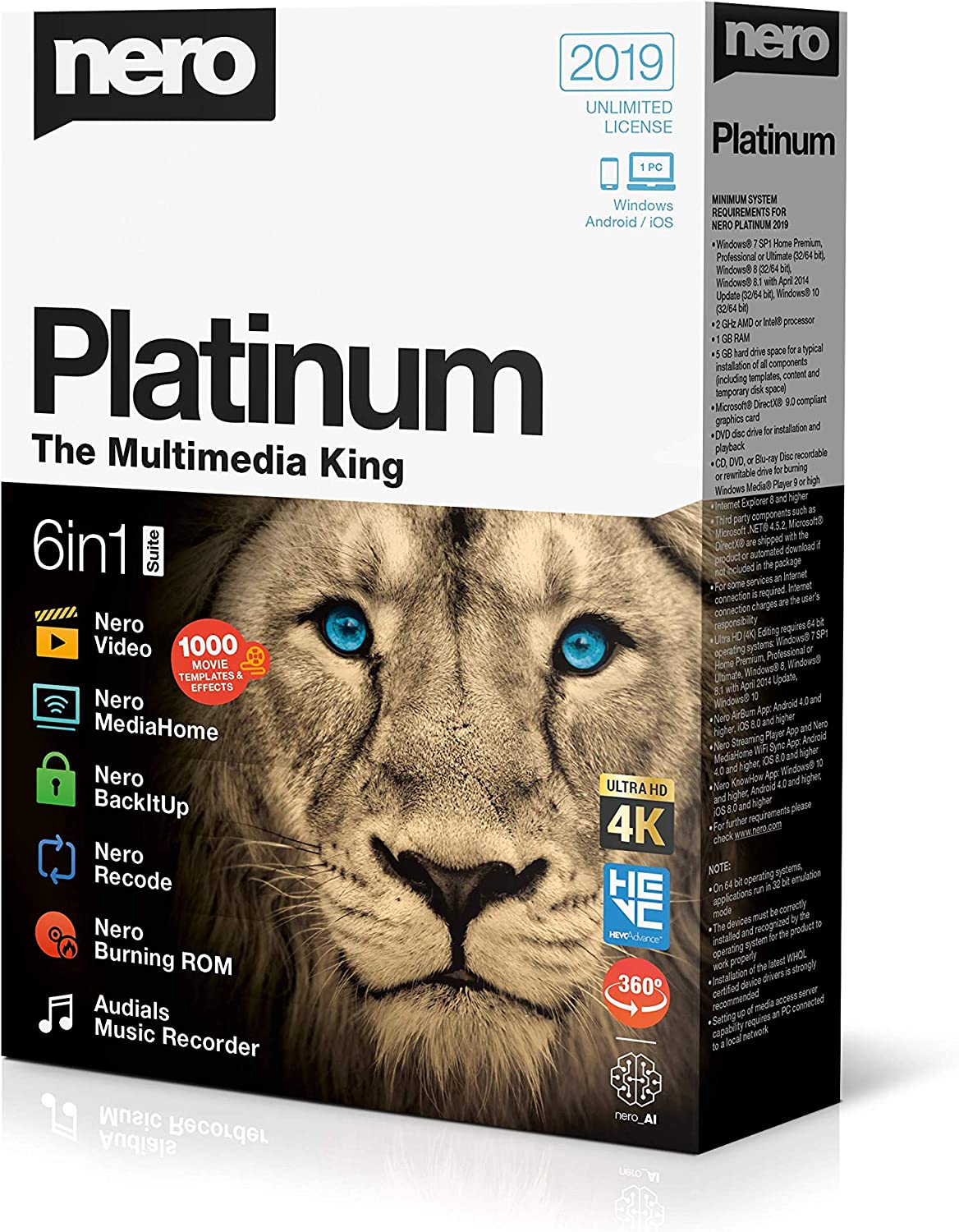 Nero Platinum 2019 Box Box Platinum
