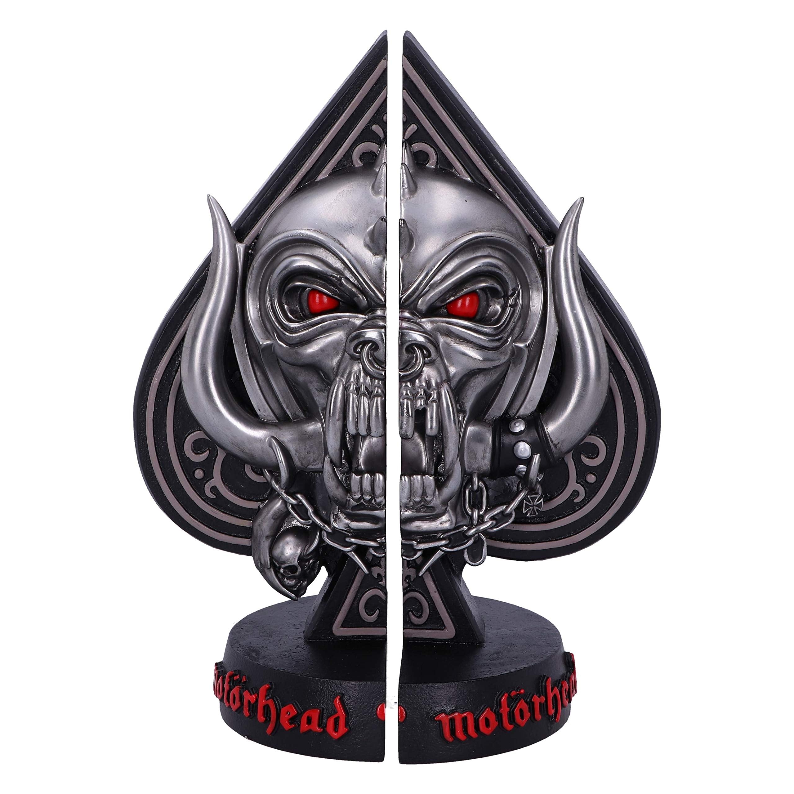 Offically Licensed Motorhead Ace Of Spades Warpig Snaggletooth Bookends