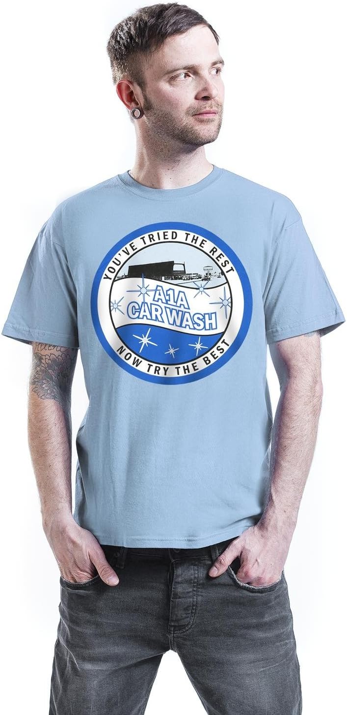 Trademark Products Men's Breakng Bad A1A Carwash Regular Fit Short Sleeve T-Shirt, BLAU, X-Large