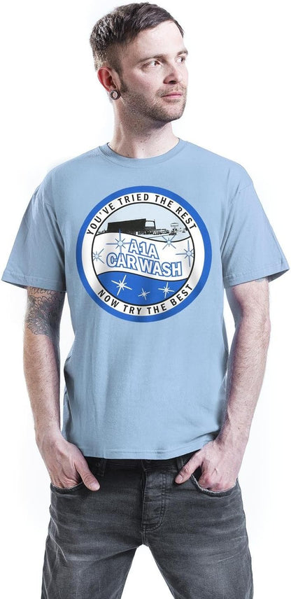 Trademark Products Men's Breakng Bad A1A Carwash Regular Fit Short Sleeve T-Shirt, BLAU, X-Large
