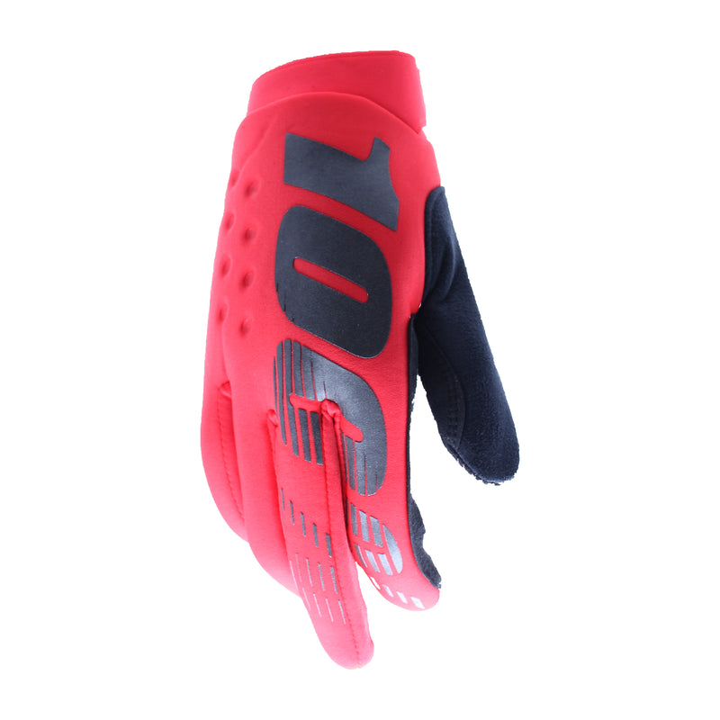 100% Brisker Cold Weather Glove Red L