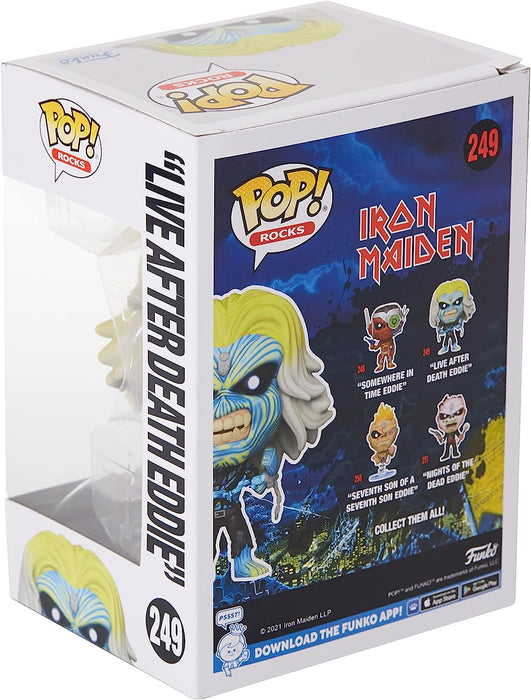 Funko POP! Rocks: Iron Maiden - Skeleton Eddie - Live After Death - Collectable Vinyl Figure - Gift Idea - Official Merchandise - Toys For Kids & Adults - Music Fans - Model Figure For Collectors