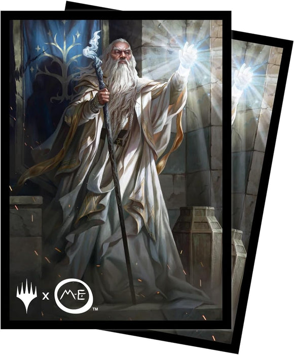 Ultra Pro - The Lord of The Rings: Tales of Middle-Earth 100ct Deck Protector Sleeves - Ft. Gandalf for Magic: The Gathering - Glare-Free Matte Finish & ChromaFusion Technology for Card Protection