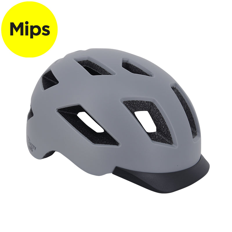 Safety Labs E-Bahn 2.0 'MIPS' Urban Inmold Helmet in Grey (Large)
