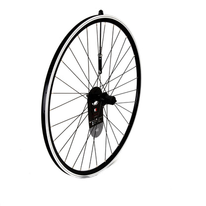 KX Pro Road 700C Q/R Sealed Bearing 8-10 Speed Wheels in Black - Front
