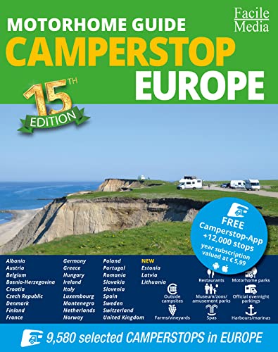 Motorhome guide Camperstop Europe 30 countr. 2022 GPS