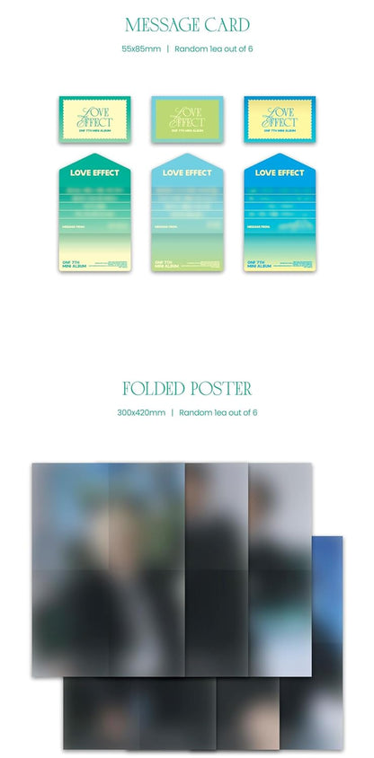 Love Effect - Random Cover - incl. 96pg Photobook, 12pg Lyric Book, Sticker, 2 Photocards, 4-Cut Photo, Love Medical Certificate, Message Card + Folded Poster