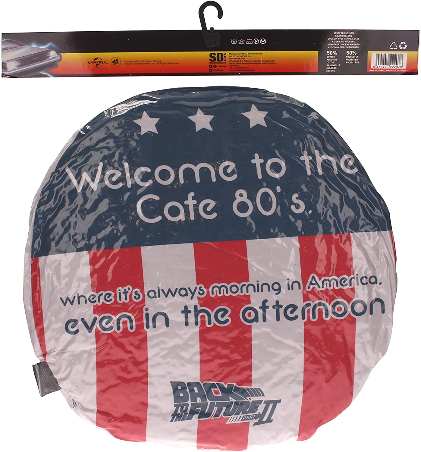 CAFE 80 ROUND CUSHION BACK TO THE FUTURE VACUUM PACKAGING