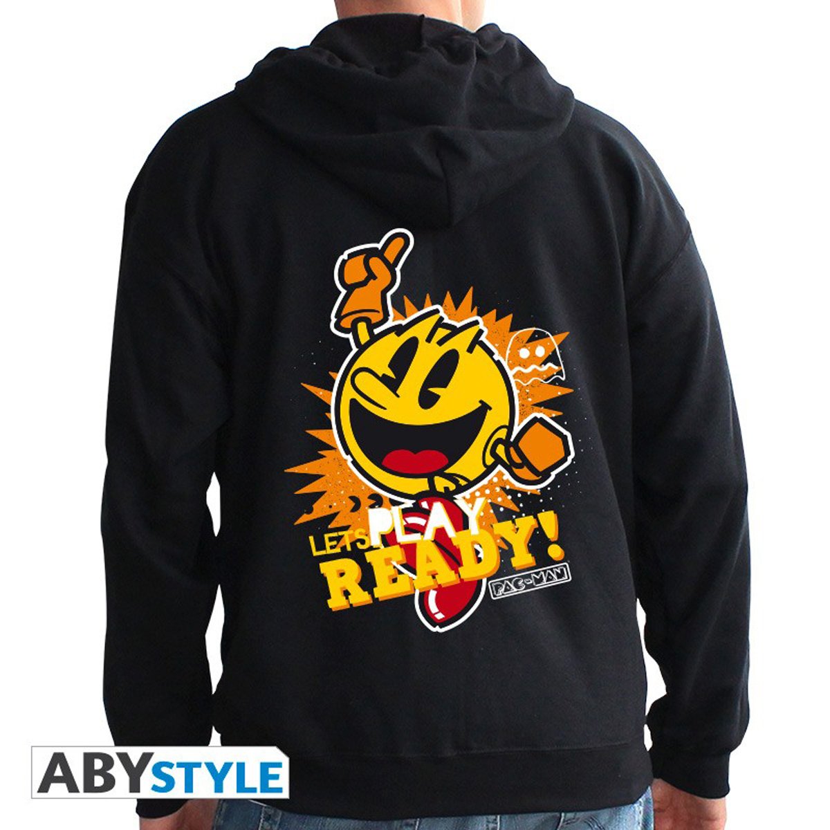ABYstyle Men's Pac-man Pac-Man - Hoodie - Let'S Play Man Black S Multi Colour