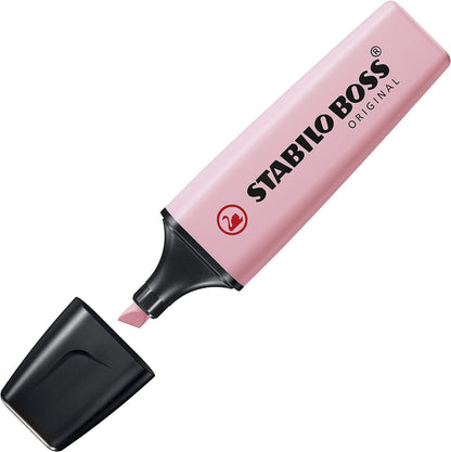 Highlighter - STABILO BOSS ORIGINAL Pastel - Pack of 1 - Pink Blush Pack of 1 Pink Blush