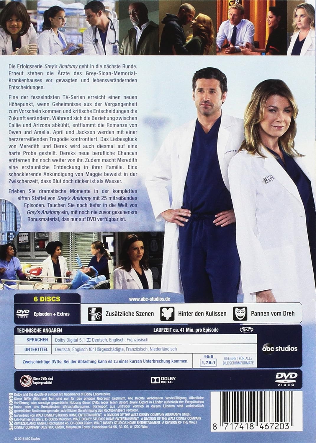 Grey's Anatomy: Die jungen Ärzte - Die komplette 11. Staffel [6 DVDs]