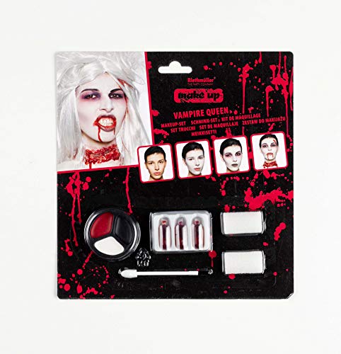 amscan 9901245 Vampire Queen Make-Up Set, 9 Pieces, Vampire Queen, Make-Up Colours, Make-up, Carnival, Halloween