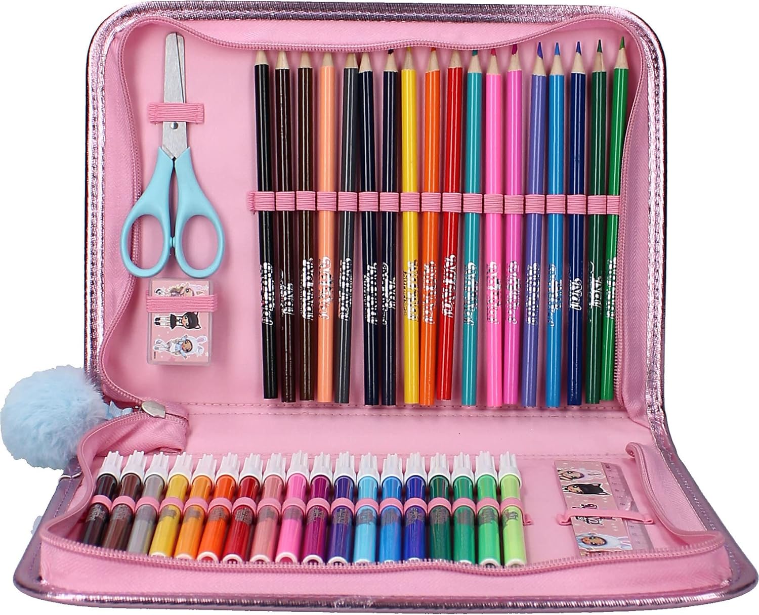Na!Na!Na! Surprise Create Stationery | Stationery Set | With a Picture of Your Favourite Hero! | Beautiful Complete Set with Case | Pink - One Size