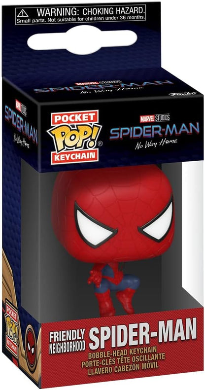 Funko POP! Keychain: Spiderman No Way Home 2021 - Spider-Man - Leaping SM2 Novelty Keyring - Collectable Mini Figure - Stocking Filler - Gift Idea - Official Merchandise - Movies Fans