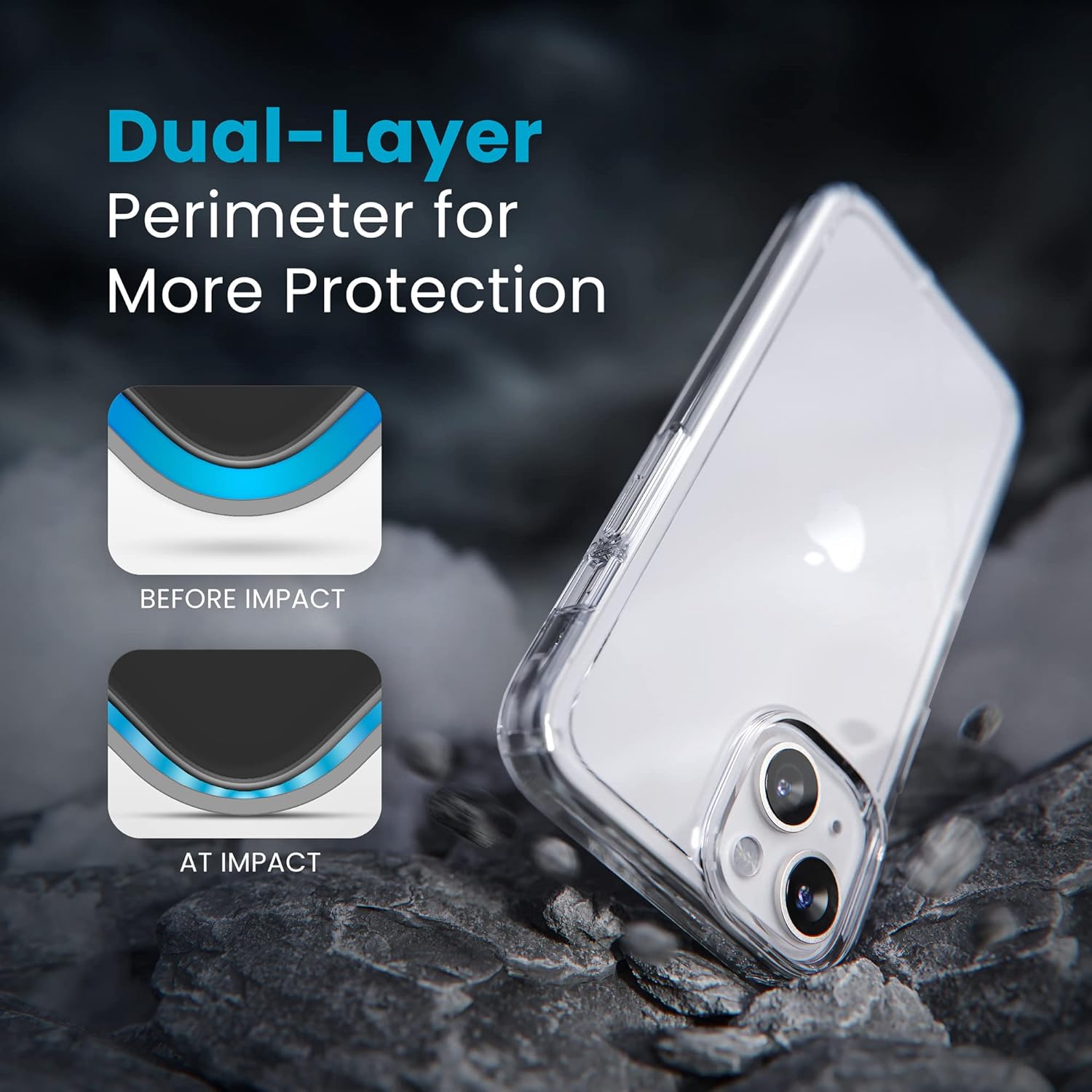 Speck Products Gemshell iPhone 13 Case, Clear