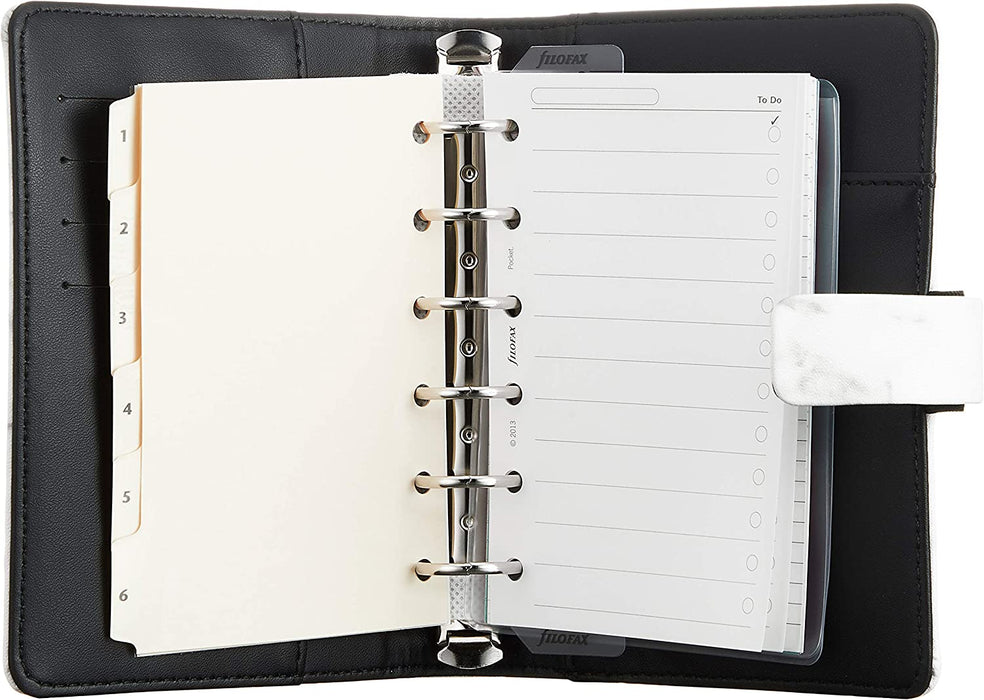 Filofax Patterns Marble Pocket organiser, white
