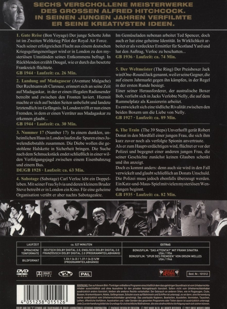 Alfred Hitchcock Collection [Collector's Edition] [2 DVDs]