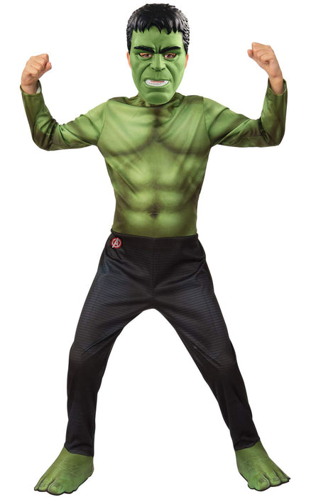Rubie's Official Marvel Avengers Endgame Hulk Classic Childs Costume, Kids Superhero Fancy Dress