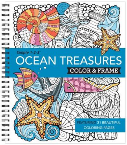Color & Frame - Ocean Treasures (Adult Coloring Book)