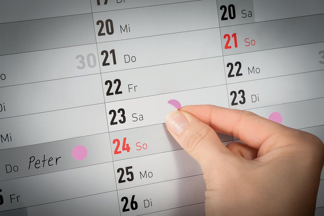 AVERY Zweckform 3594 Self-Adhesive Marker Dots (Diameter 8 mm, 416 Removable Adhesive Dots on 4 Sheets, Round Stickers for Calendars, Planners and Crafts, Paper, Matte) Pink