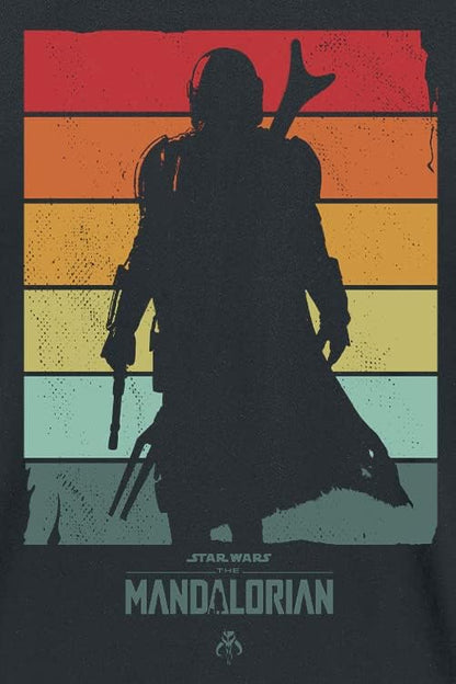 Star Wars: The Mandalorian Spectrum Men's T-Shirt Black Large