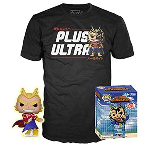 Funko Pop & Tee MY Hero Academia All Might T-Shirt Size L UT-5666, multicoloured, One size