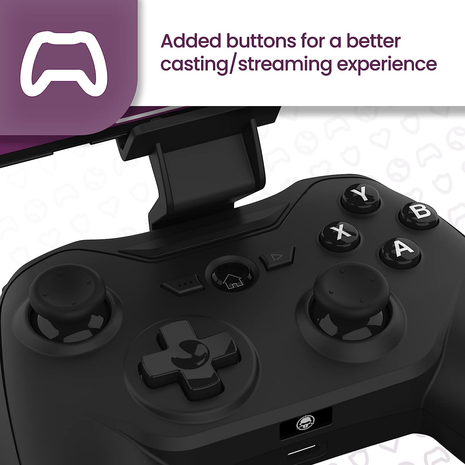 Rotor Riot Gaming Controller for Android – Wired Android Gamepad with Triggers, Power Pass Through Charging, D-Pad - Handheld Game Console Accessory with ZeroG Mobile Device Holder PWR+