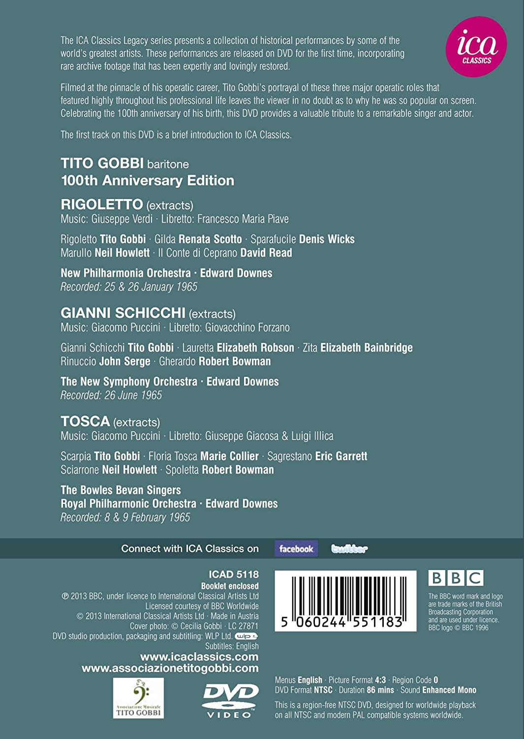 Tito Gobbi - 100th Anniversary Edition