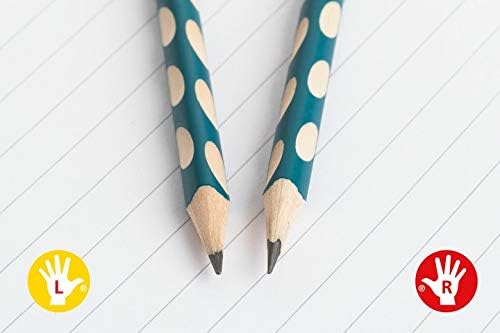 Thin Ergonomic Graphite Pencil - STABILO EASYgraph S - Right-Handed - Pack of 12 - Blue - HB Right-Handed Blue