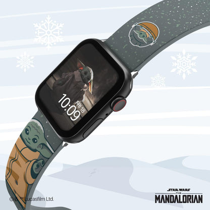 MobyFox Star Wars: Smartwatch Strap – Officially Licensed, Compatible with Every Size & Series of Apple Watch (watch not included) Child Snow Fits all case sizes