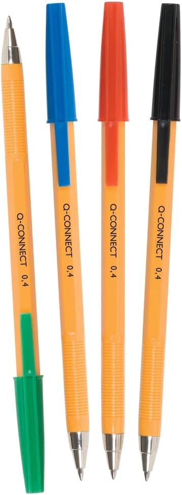 Q-Connect Ballpoint Pen Fine Red (Pack of 20) 0.4 ballpoint Red