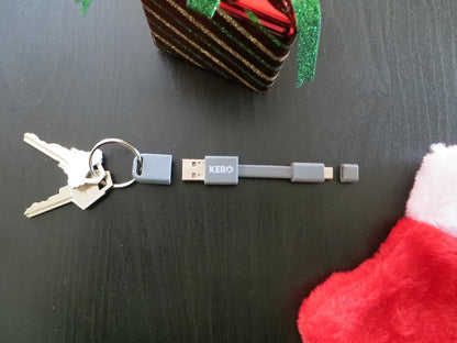 Nomad Cable - 3" High Speed Micro USB 2.0 Cable for your Key Ring …