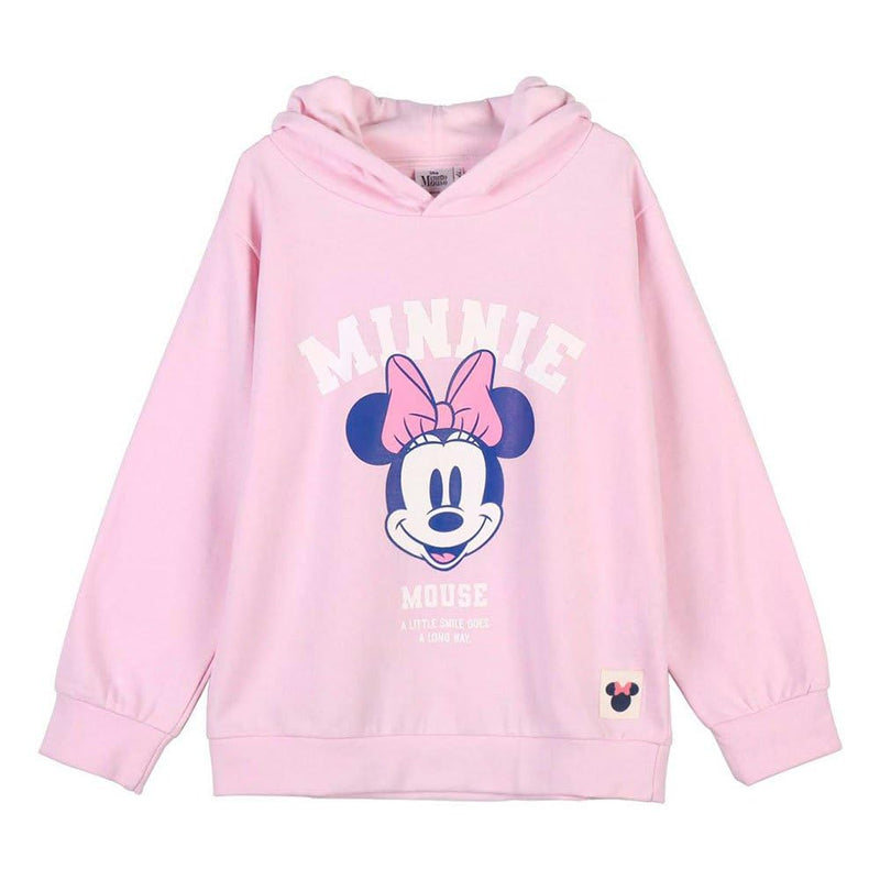 CERDÁ LIFE'S LITTLE MOMENTS Mädchen Minnie Mouse Hoodie Kinder Kapuze Sweatshirt, Pink, 10 Jahre