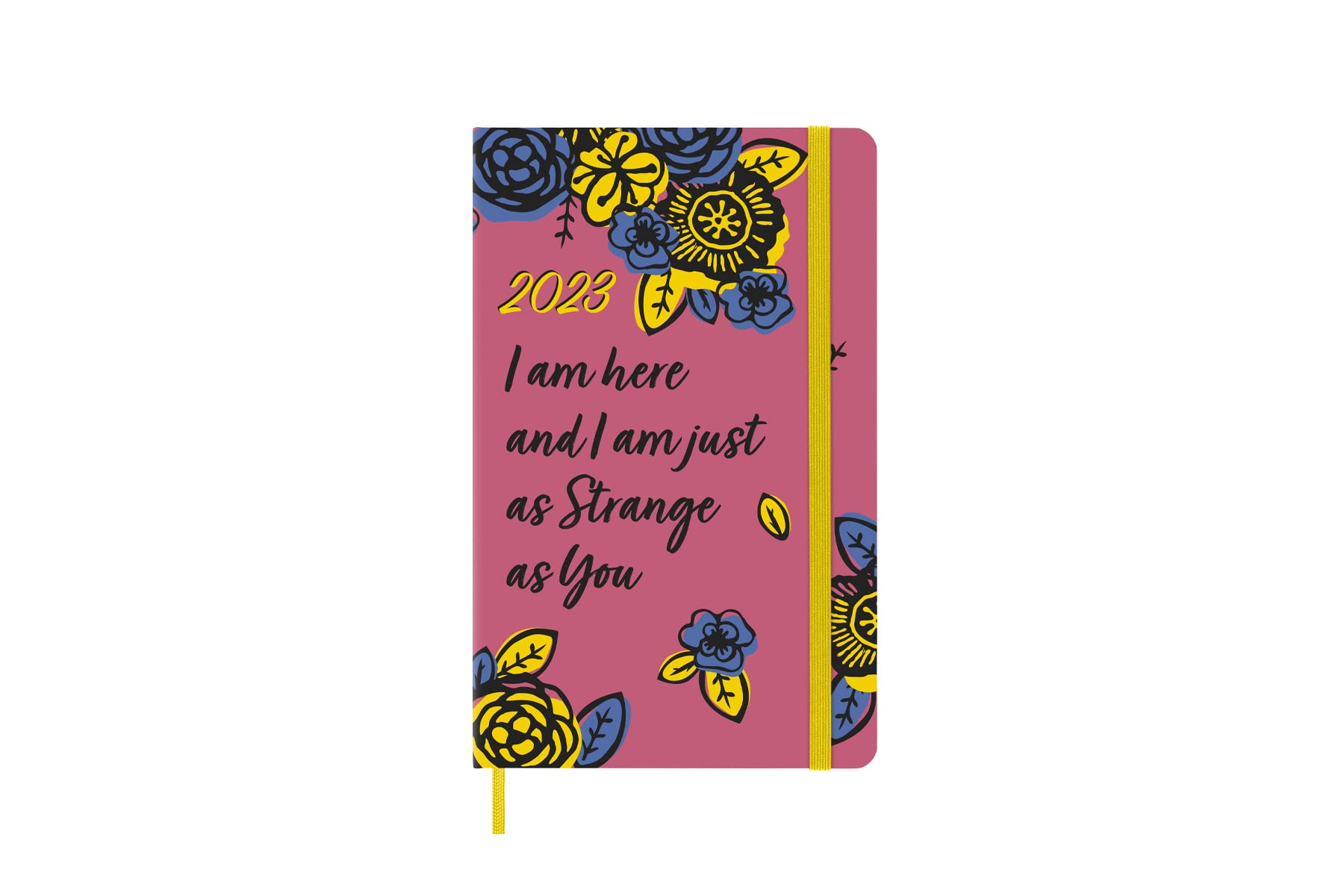 Moleskine Weekly Planner 2023, 12-Month Monthly Diary, Limites Edition Frida Kahlo, Weekly Planner With Hard Cover and Elastic Closure, Large Size 13 x 21 cm, Colour Pink Hard Cover Large Pink