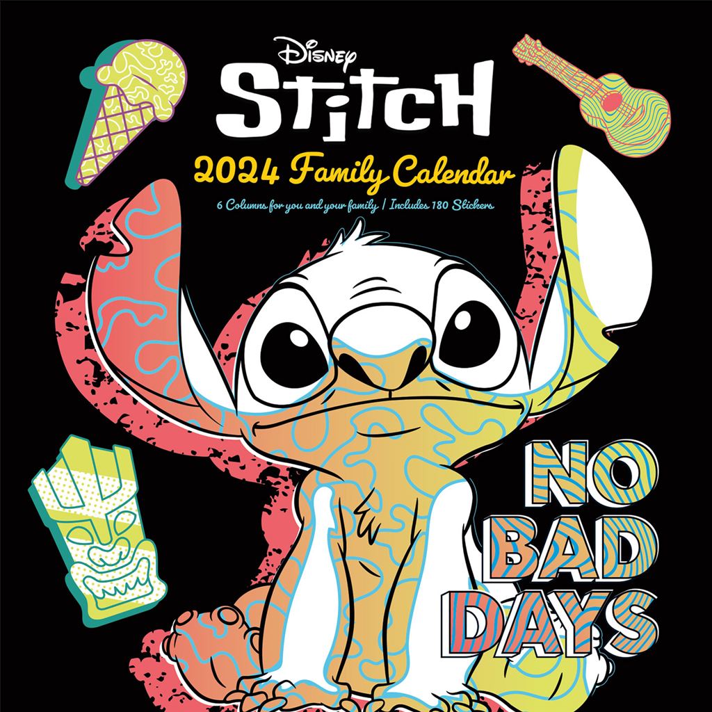 Lilo and Stitch Calendar 2024 - Month to a View Family Planner 30cm x 30cm - Official Merchandise