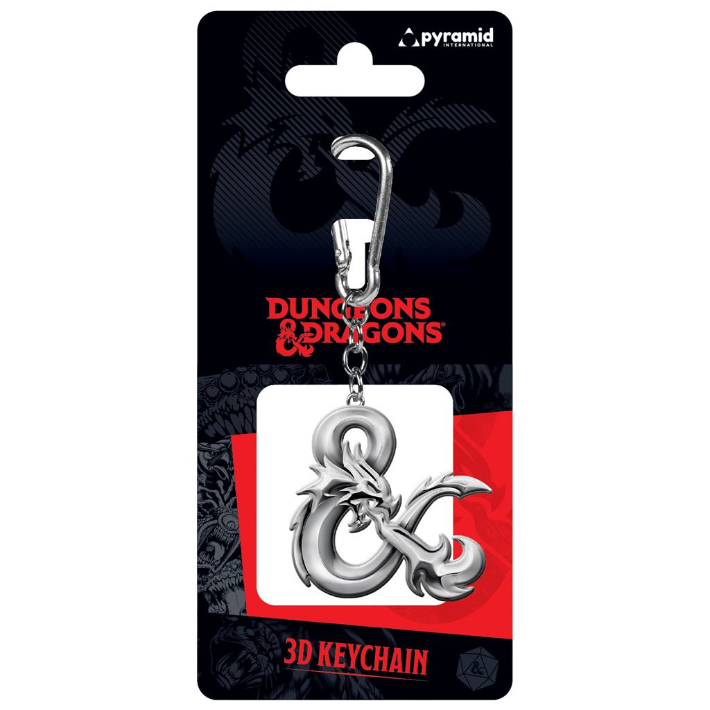 DUNGEONS & DRAGONS (DRAGON AMPERSAND) 3D KEYCHAIN