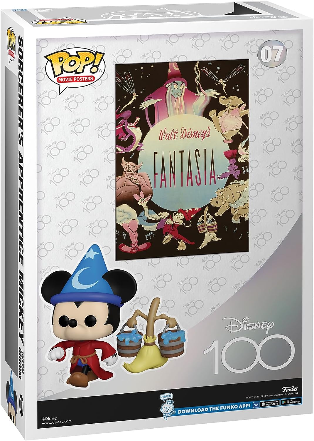 Funko Pop! Movie Poster: Disney 100 - Fantasia, Sorcerer's Apprentice Mickey with Broom