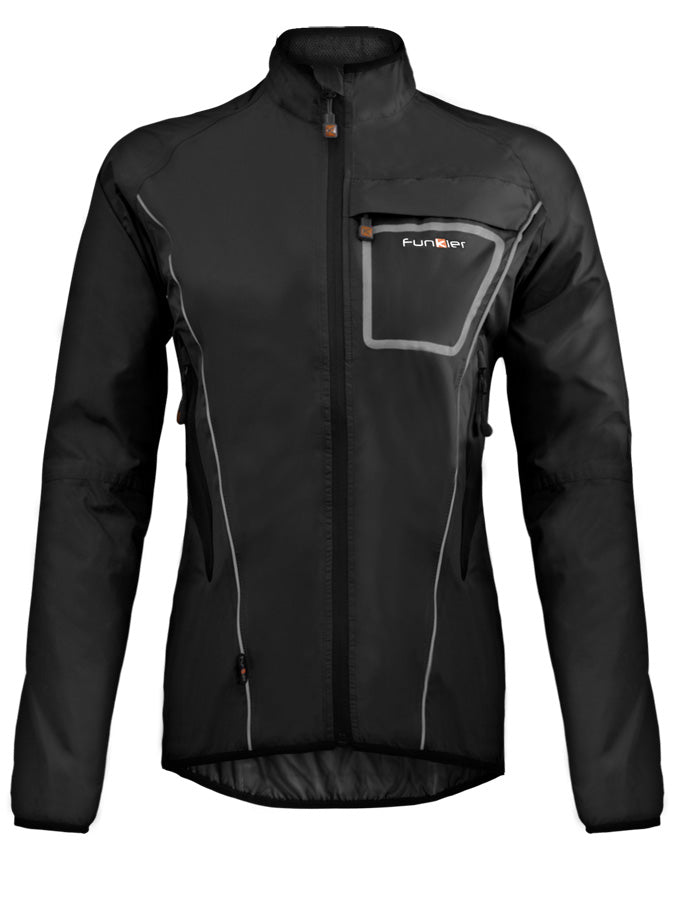 Funkier Storm WJ-1403 Ladies Waterproof Jacket in Black - Medium